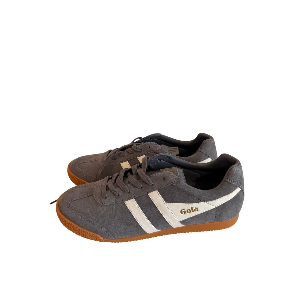 Gola NEW Harrier Suede Sneakers Gray Gum Sole Men’s Sz 10.5 Shoes Trainers